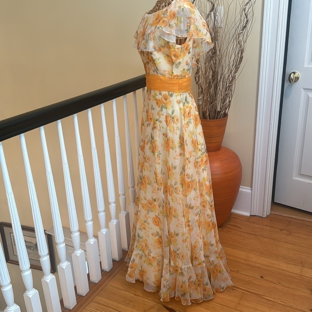 Sylvia Ann 1970’s prom dress or cocktail dress - Picture 3 of 13